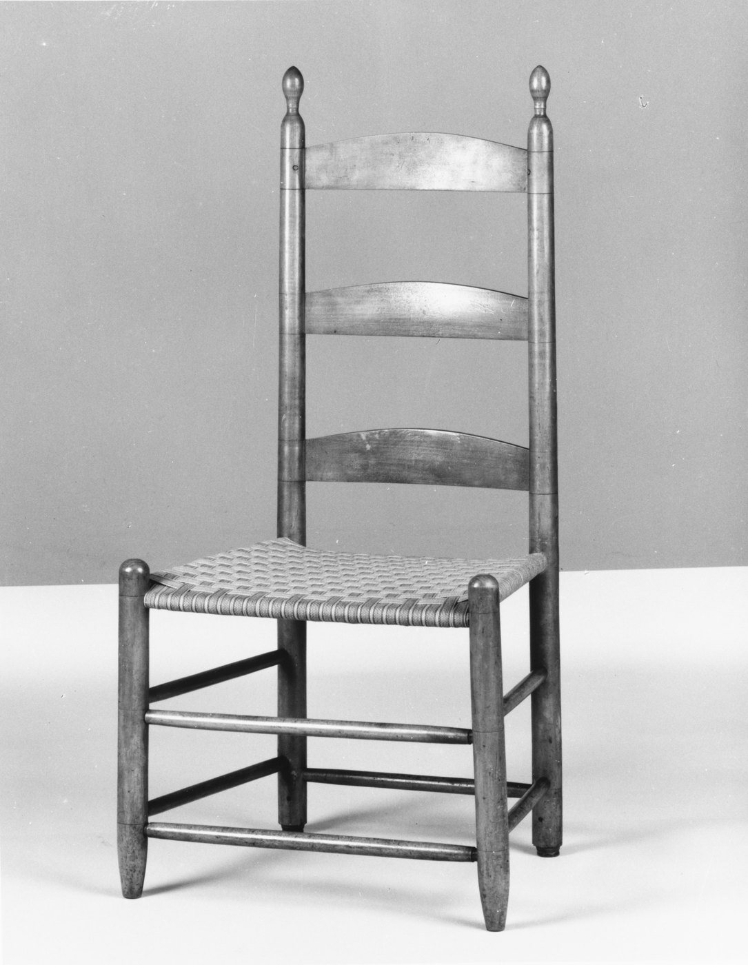 Ladderback side chair in maple