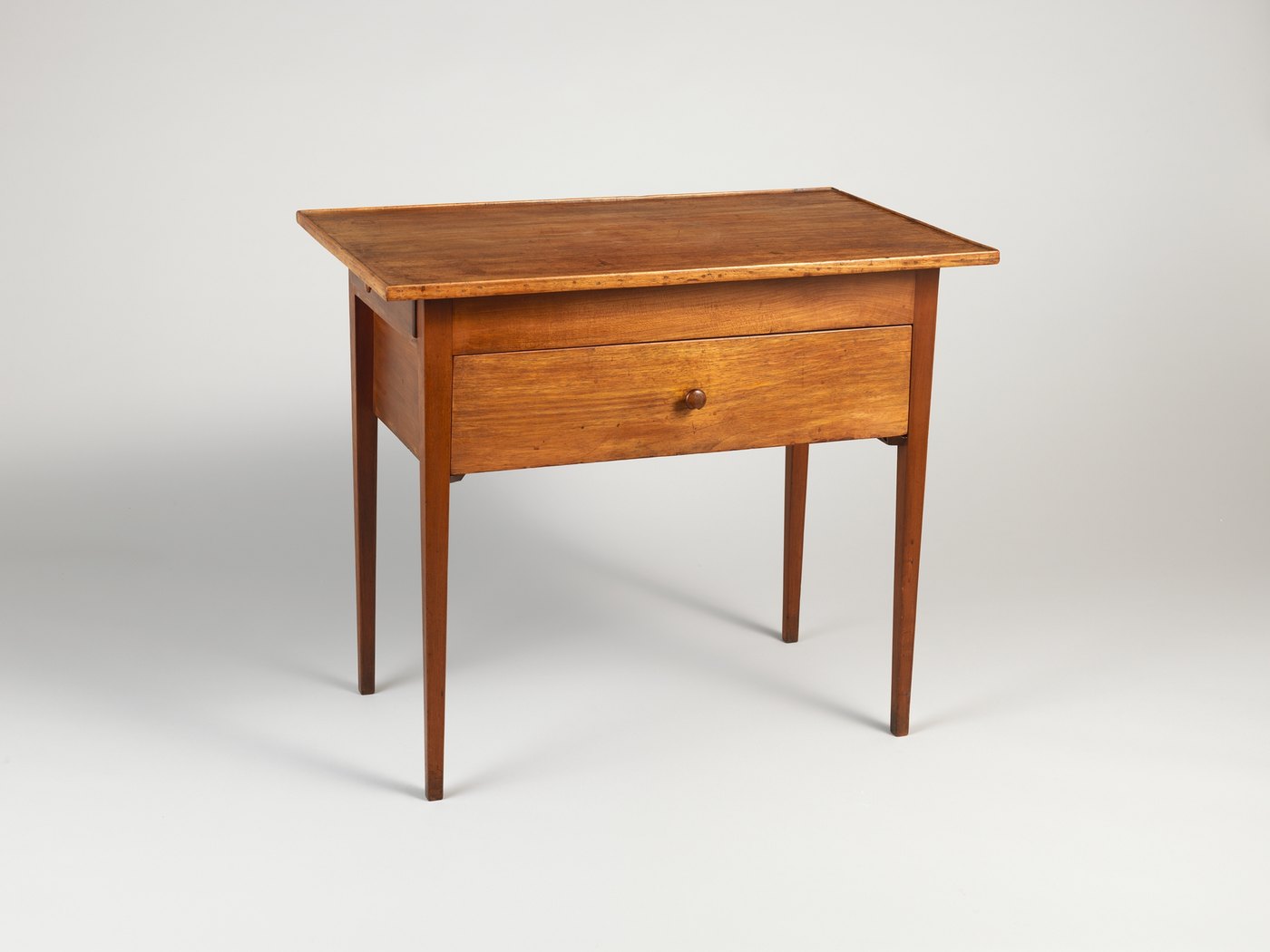 Kitchen work table in walnut and cherry